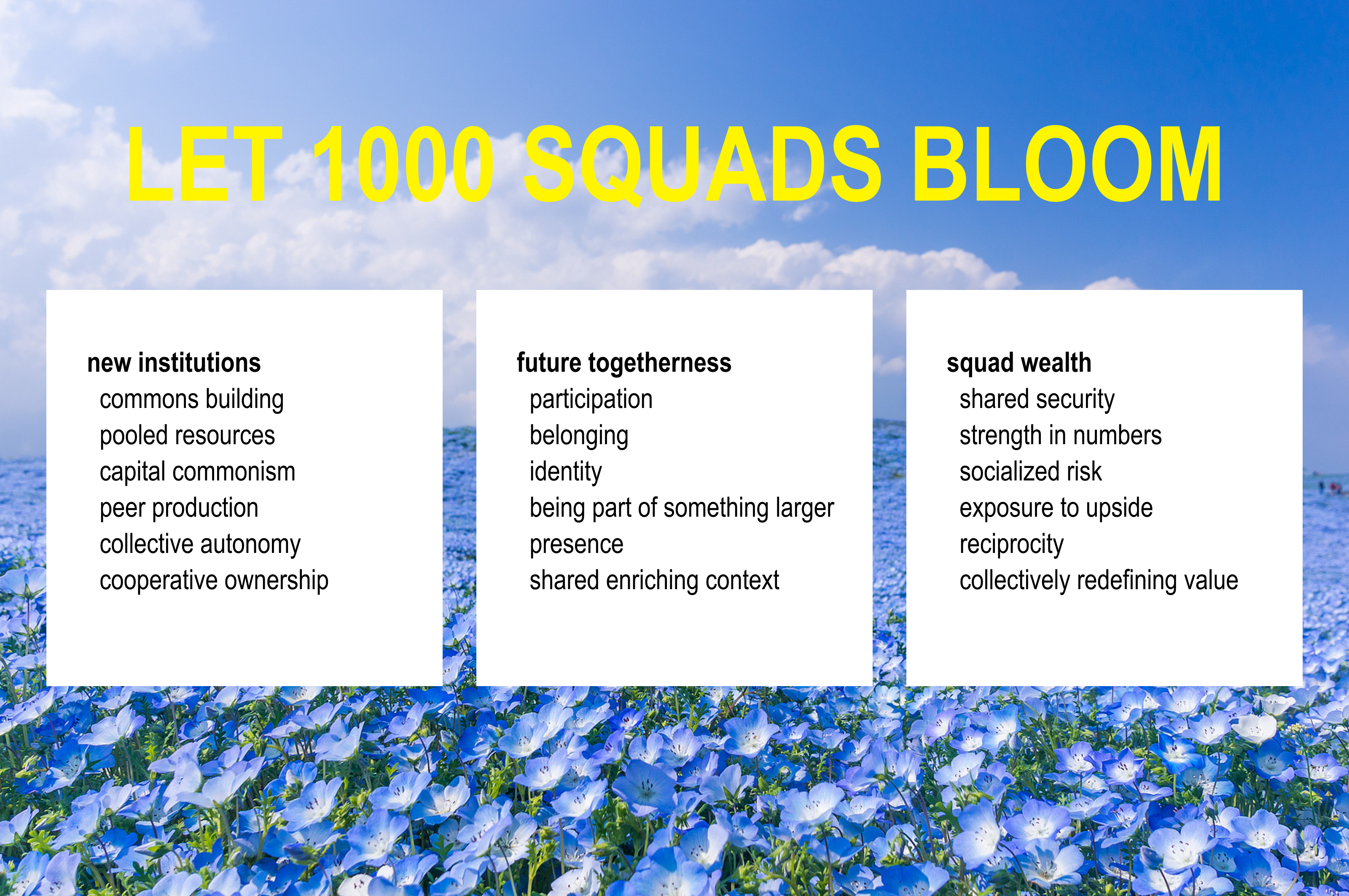 let a thousand squads bloom